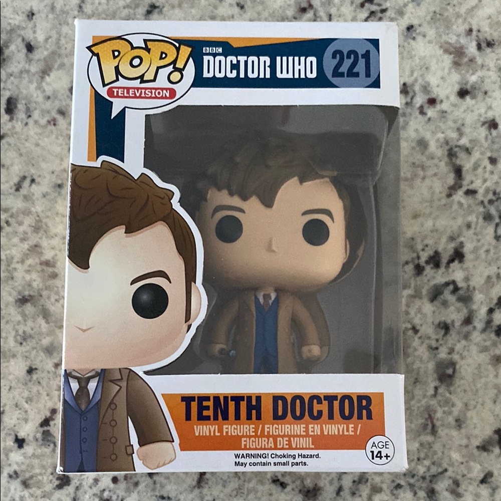 Funko Tenth Doctor Vinyl Figure - Brown and Blue in box